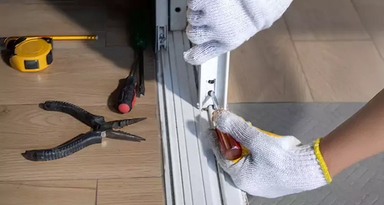 Backyard Sliding Door Track Repair in Cutler Bay, FL