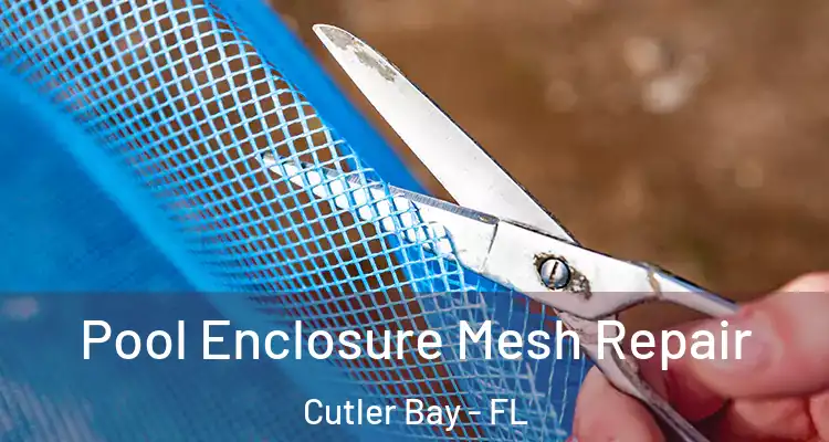  Pool Enclosure Mesh Repair Cutler Bay - FL